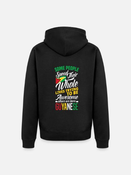 Guyanese Guyana - Unisex Premium Bio Zip Hoodie - Schwarz
