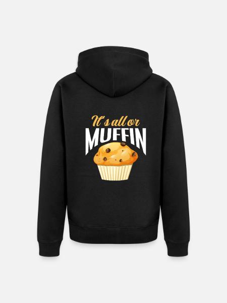 Funny Hobby Baker Gift - Unisex Premium Organic Zip Hoodie - black
