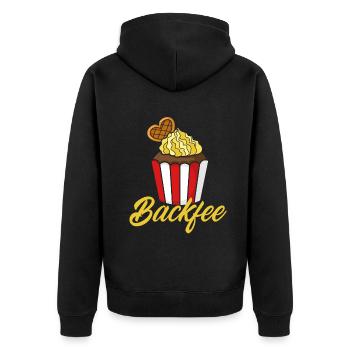 Baking Fairy Funny Baking Baker Baker Baker Gift - Unisex Premium Organic Zip Hoodie - black - Back - Nico (187cm)