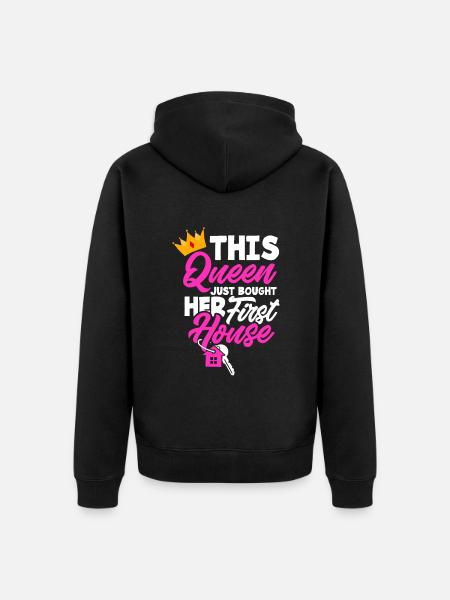 Homeowner Home Purchase Gift - Unisex Premium Organic Zip Hoodie - black