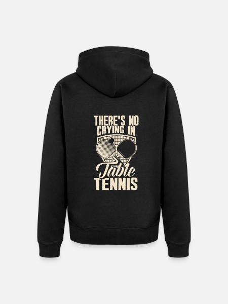Fun Table Tennis Gift - Unisex Premium Organic Zip Hoodie - black