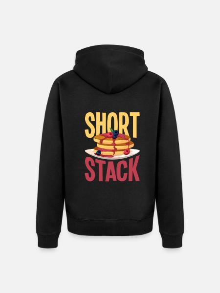 Funny Pancake Pancakes Gift - Unisex Premium Organic Zip Hoodie - black
