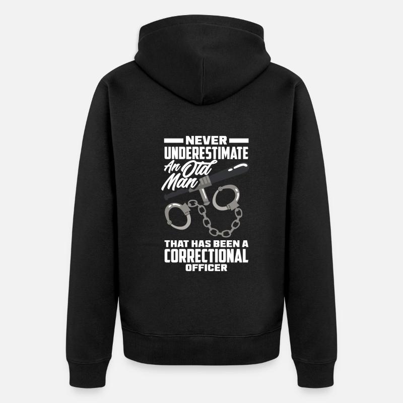 Gardiens de prison Agents pénitentiaires - Veste à capuche bio Premium Unisexe - noir