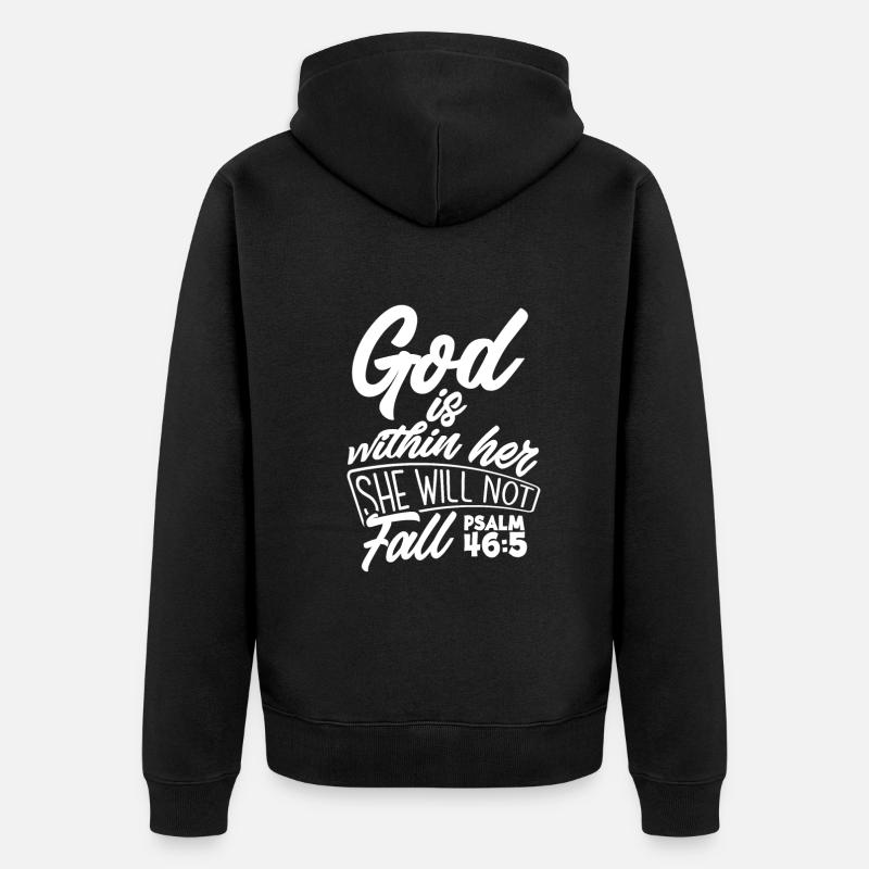Jésus-Christ-Christ Religion Religieuse - Veste à capuche bio Premium Unisexe - noir