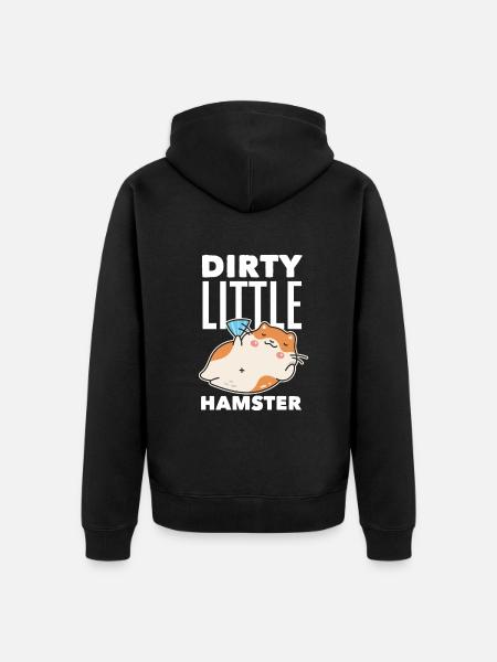 Funny Hamster Gift - Unisex Premium Organic Zip Hoodie - black