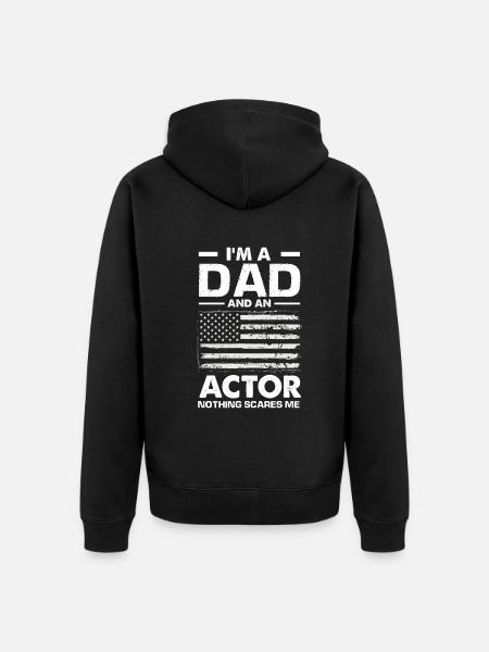 Funny Actor Actress Gift - Unisex Premium Organic Zip Hoodie - black