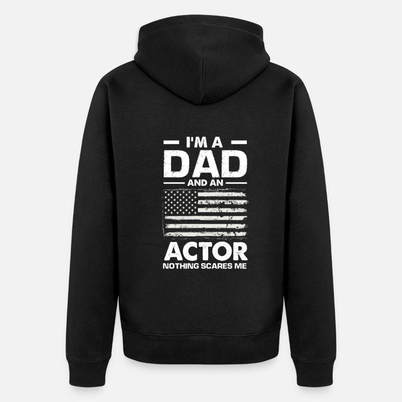 Drôle d’acteur Actrice Cadeau - Veste à capuche bio Premium Unisexe - noir