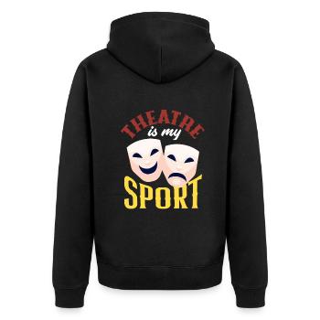 Drôle d’acteur Actrice Cadeau - Veste à capuche bio Premium Unisexe - noir - Dos - Nico (187cm)