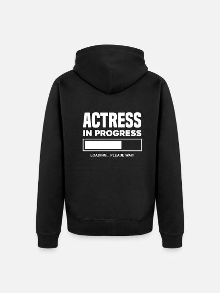 Funny Actor Actress Gift - Unisex Premium Organic Zip Hoodie - black