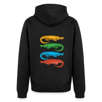 Alligator Alligator Crocodile Crocodile - Veste à capuche bio Premium Unisexe - noir - Dos - Nico (187cm)
