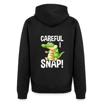 Alligator Alligator Crocodile Crocodile - Veste à capuche bio Premium Unisexe - noir - Dos - Nico (187cm)
