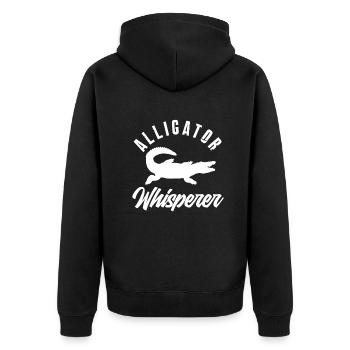 Alligator Alligator Crocodile Crocodile - Veste à capuche bio Premium Unisexe - noir - Dos - Nico (187cm)