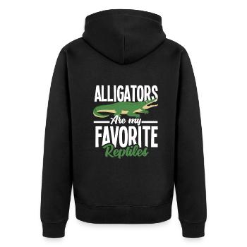 Alligator Alligator Crocodile Crocodile - Veste à capuche bio Premium Unisexe - noir - Dos - Nico (187cm)
