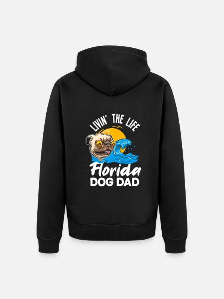 Florida - Unisex Premium Organic Zip Hoodie - black
