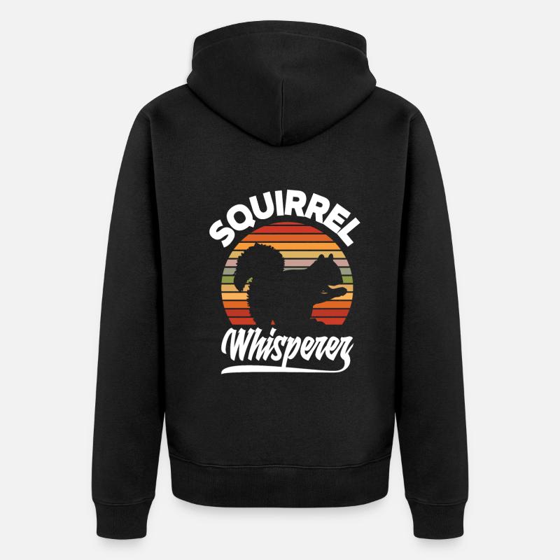 Écureuil - Veste à capuche bio Premium Unisexe - noir
