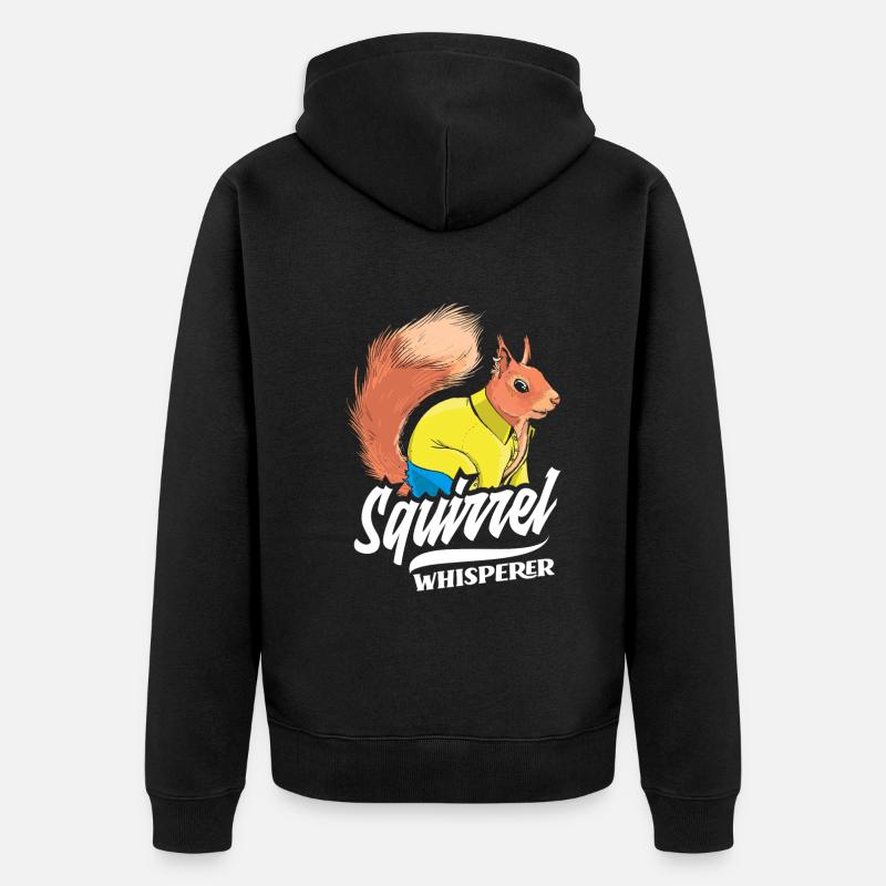 Écureuil - Veste à capuche bio Premium Unisexe - noir
