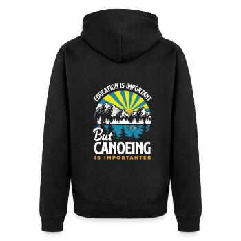 Kayak Canoë - Veste à capuche bio Premium Unisexe - noir - Dos - Nico (187cm)