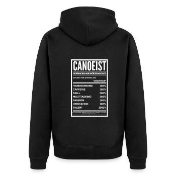 Kayak Canoë - Veste à capuche bio Premium Unisexe - noir - Dos - Nico (187cm)