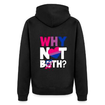 Bisexuel LGBTQ+ Bi LGBTQ - Veste à capuche bio Premium Unisexe - noir - Dos - Nico (187cm)