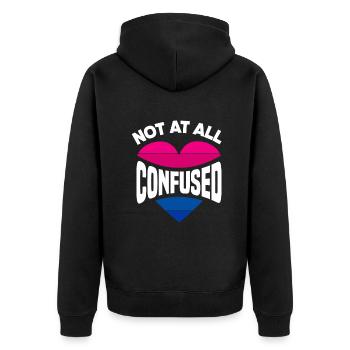Bisexuel LGBTQ+ Bi LGBTQ - Veste à capuche bio Premium Unisexe - noir - Dos - Nico (187cm)