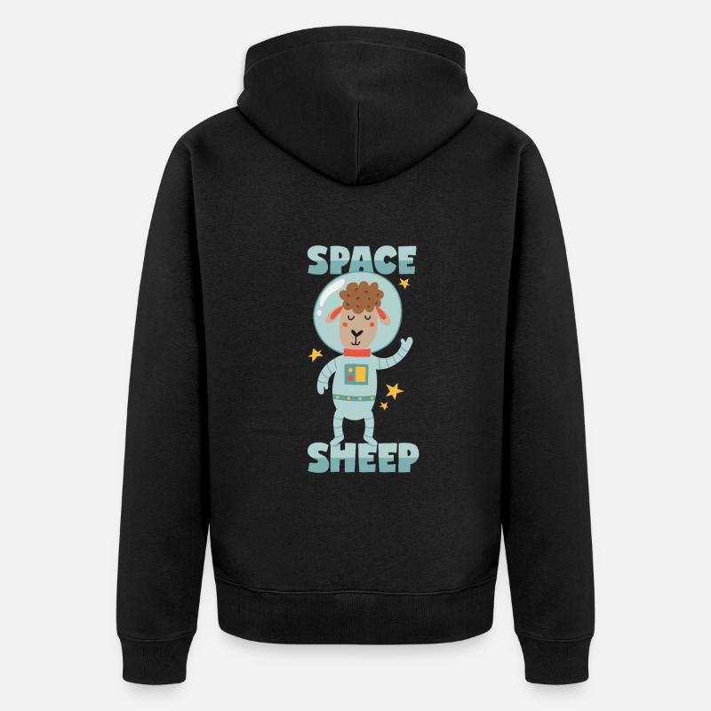 Mouton de l’espace - Veste à capuche bio Premium Unisexe - noir