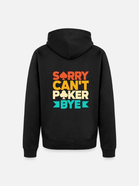 Poker Player Poker Player Poker Gift - Unisex Premium Organic Zip Hoodie - black