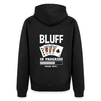 Joueur de poker Joueur de poker Cadeau de poker - Veste à capuche bio Premium Unisexe - noir - Dos - Nico (187cm)