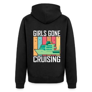 Girls Gone Cruising 2023 Design for Adventure et - Veste à capuche bio Premium Unisexe - noir - Dos - Nico (187cm)