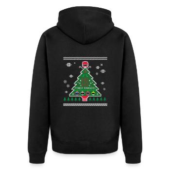 Power Rangers Arbre De Noël Moche - Veste à capuche bio Premium Unisexe - noir - Dos - Nico (187cm)