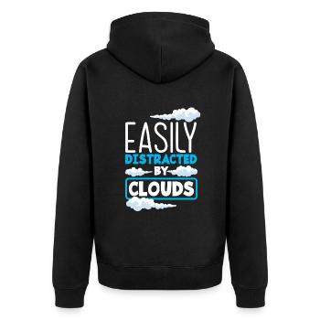 Meteorologist Meteorology Storm Chaser Gift - Unisex Premium Organic Zip Hoodie - black - Back - Nico (187cm)