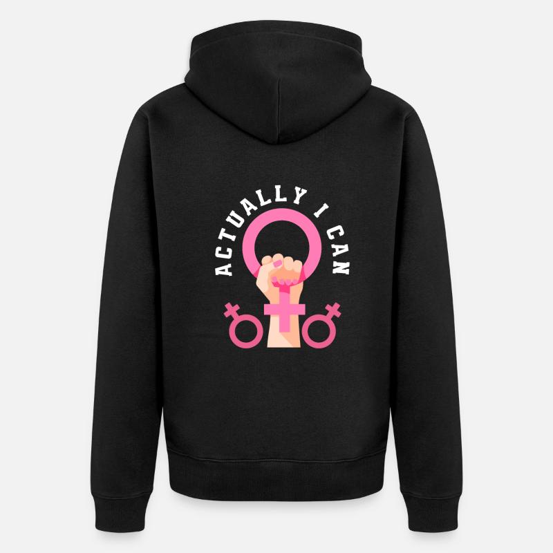 Féminisme Féministe - Veste à capuche bio Premium Unisexe - noir