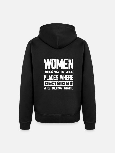 Féminisme Féministe - Veste à capuche bio Premium Unisexe - noir