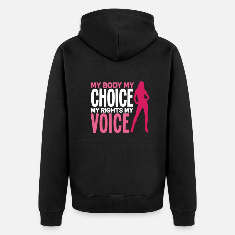 Féminisme Féministe - Veste à capuche bio Premium Unisexe - noir