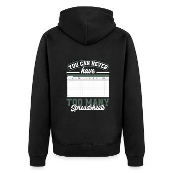Drôle de cadeau comptable de conseiller fiscal - Veste à capuche bio Premium Unisexe - noir - Dos - Nico (187cm)