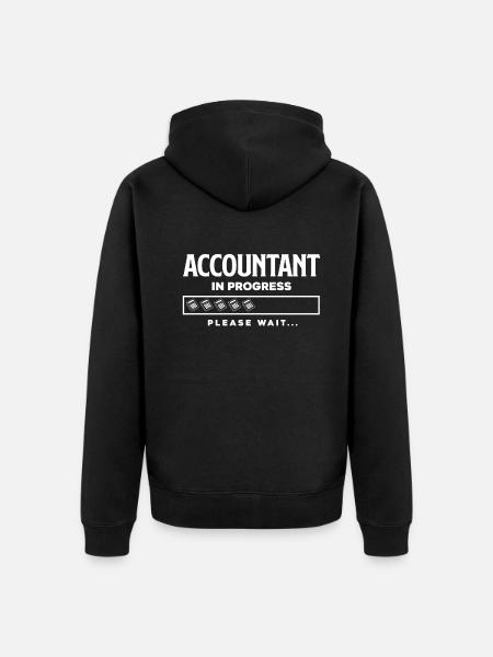 Lustiges Steuerberater Buchhalter Geschenk - Unisex Premium Bio Zip Hoodie - Schwarz