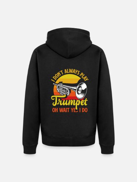Trumpet Trumpeter Trumpet Player - Unisex Premium Organic Zip Hoodie - black