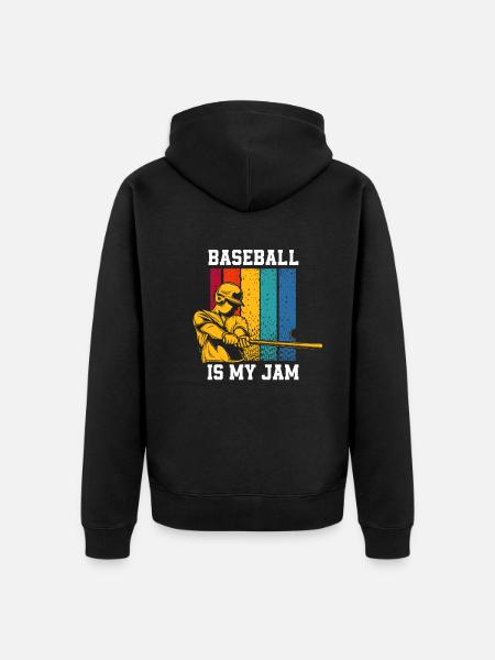Drôle de baseball - Veste à capuche bio Premium Unisexe - noir