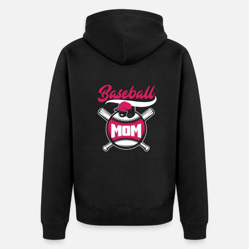 Drôle de baseball - Veste à capuche bio Premium Unisexe - noir
