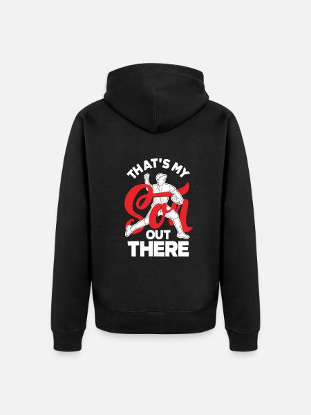 Funny Baseball - Unisex Premium Organic Zip Hoodie - black