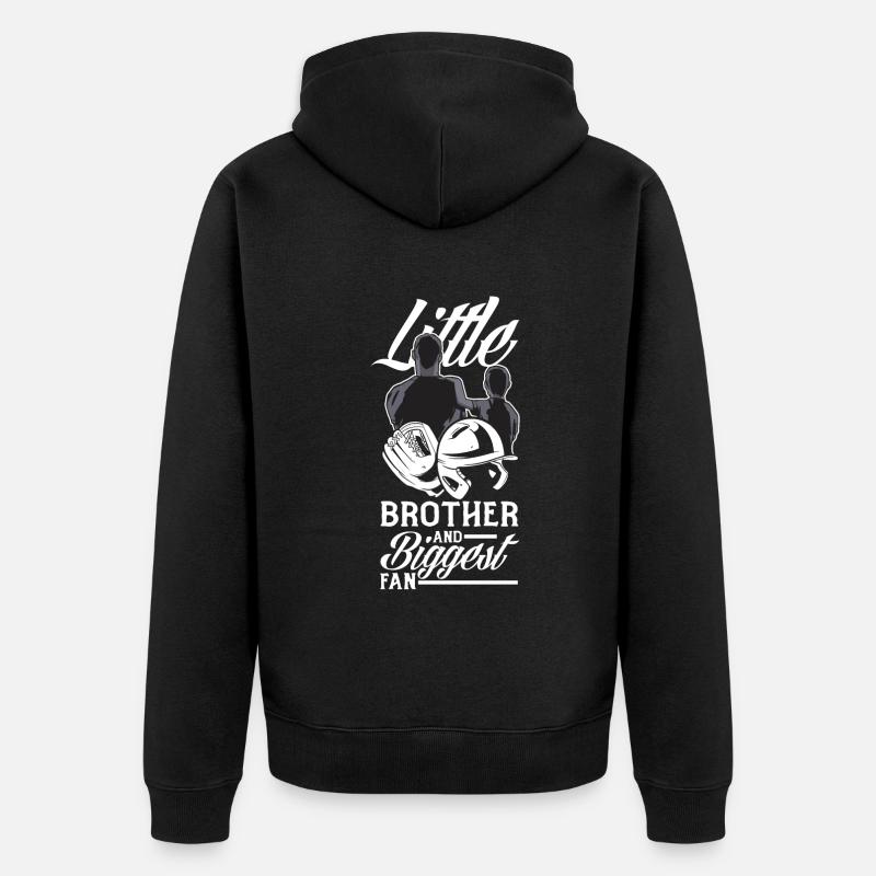 Drôle de baseball - Veste à capuche bio Premium Unisexe - noir