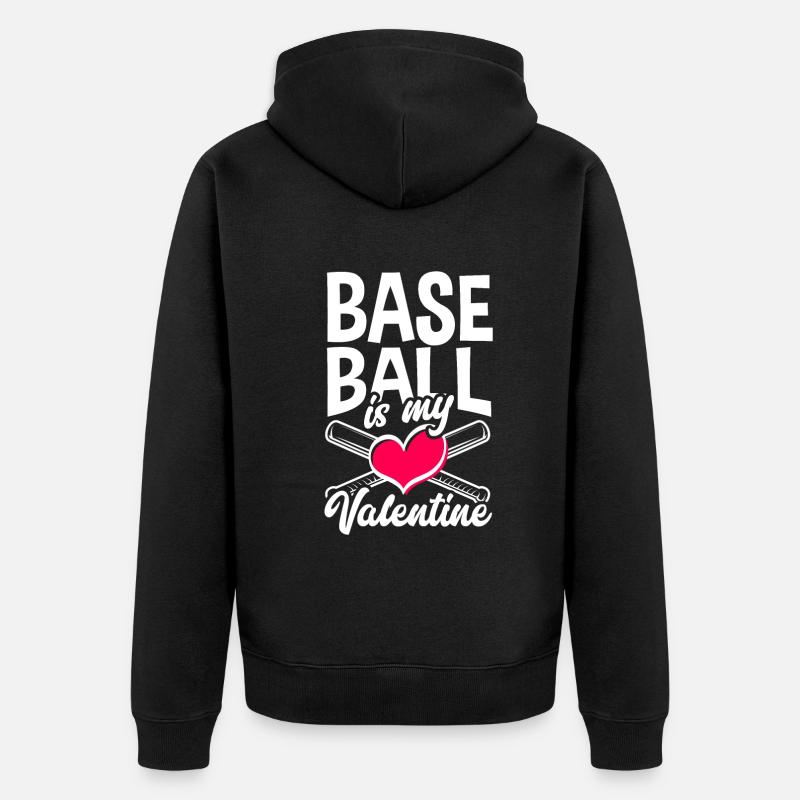 Drôle de baseball - Veste à capuche bio Premium Unisexe - noir