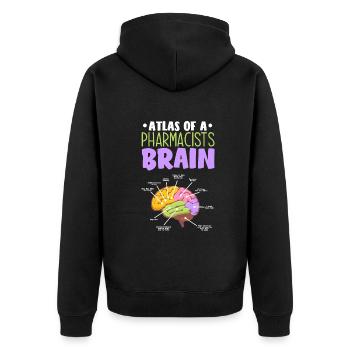 Apothecary Apothecary Apothecary Pharmacy Gift - Unisex Premium Organic Zip Hoodie - black - Back - Nico (187cm)