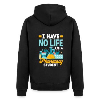 Apothecary Apothecary Apothecary Pharmacy Gift - Unisex Premium Organic Zip Hoodie - black - Back - Nico (187cm)