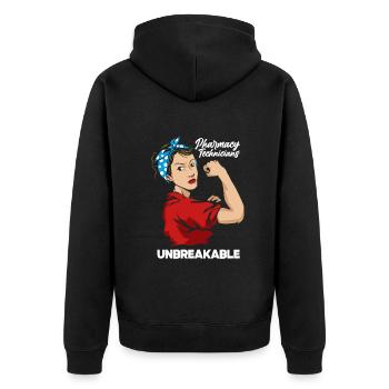Apothecary Apothecary Apothecary Pharmacy Gift - Unisex Premium Organic Zip Hoodie - black - Back - Nico (187cm)
