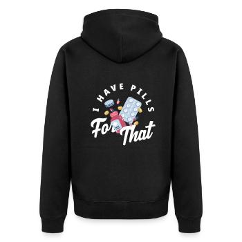 Apothecary Apothecary Apothecary Pharmacy Gift - Unisex Premium Organic Zip Hoodie - black - Back - Nico (187cm)