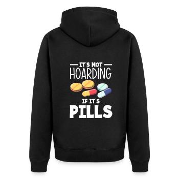 Apothecary Apothecary Apothecary Pharmacy Gift - Unisex Premium Organic Zip Hoodie - black - Back - Nico (187cm)