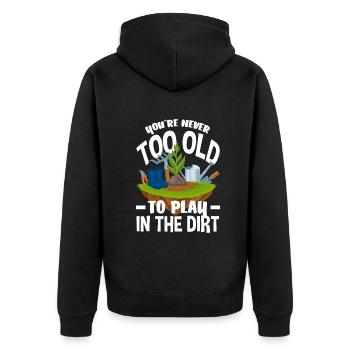 Gardener, Gardener, Gardener, Hobby Gardener, Plants - Unisex Premium Organic Zip Hoodie - black - Back - Nico (187cm)