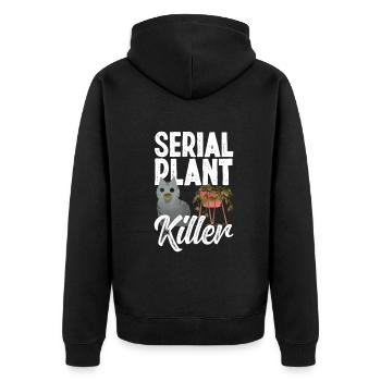 Jardinier, Jardinier, Jardinier, Jardinier Amateur, Plantes - Veste à capuche bio Premium Unisexe - noir - Dos - Nico (187cm)