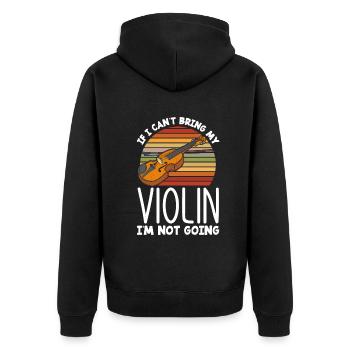Violon Violon Violoniste Joueur de violon - Veste à capuche bio Premium Unisexe - noir - Dos - Nico (187cm)