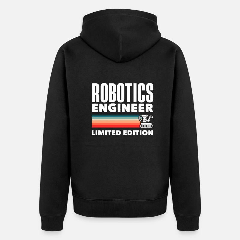 Programmeur de robots robotiques - Veste à capuche bio Premium Unisexe - noir